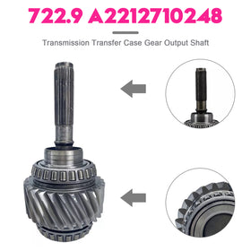 Transmission Transfer Case Gear Output Shaft for Mercedes Benz 722.9 A2212710248 - 0