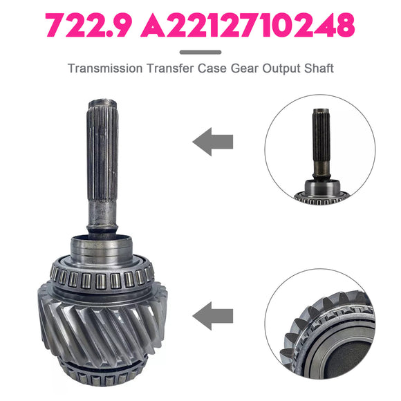 Mercedes Benz Transmission Transfer Case Gear Output Shaft 722.9 A2212710248 Generic