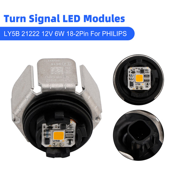 Turn Signal LED Modules LY5B 21222 12V 6W 18-2Pin For PHILIPS