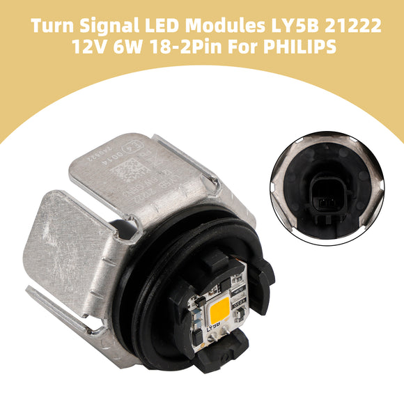 Turn Signal LED Modules LY5B 21222 12V 6W 18-2Pin For PHILIPS