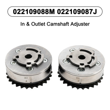 In & Outlet Camshaft Adjuster for VW Audi 2.8 3.2 V6 022109087J 022109088M - 0