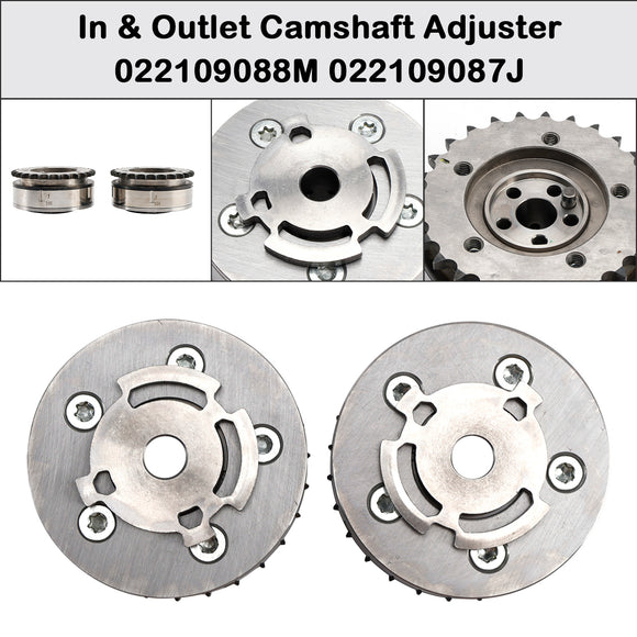 In & Outlet Camshaft Adjuster for VW Audi 2.8 3.2 V6 022109087J 022109088M