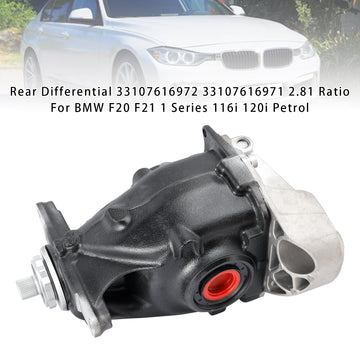 BMW F20 F21 1 Series 116i 120i Rear Differential 33107616972 33107616971 Generic - 0