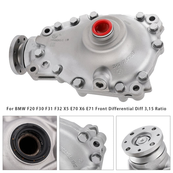 BMW F20 F30 F31 F32 X5 E70 X6 E71 Front Differential Diff 3,15 Ratio Front Differential 31507590899 7590898 Generic