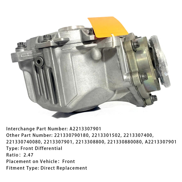 Mercedes-Benz Cls450 S63 S450 Front Axle Differential Assembly A2213307901 221330790180 Generic