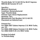 Throttle Body 16112-AA170 For 06-07 Impreza WRX 06-08 Forester XT 2.5T-12