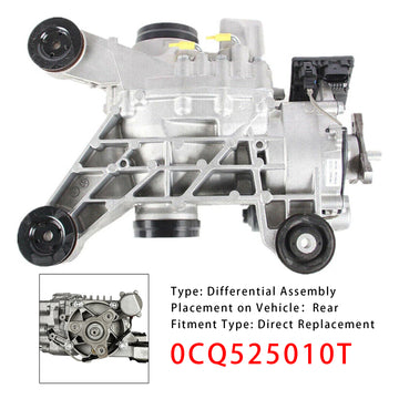 02.2013-10.2020 Audi A3 Sportback 8VA 8VF 2.0 TDI quattro DCYA CRLB liftback Rear Axle Gear Differential 0CQ525010T Generic - 0