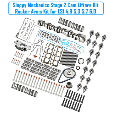 Sloppy Mechanics Stage 2 Cam Lifters Kit Rocker Arms Kit for LS1 4.8 5.3 5.7 6.0 - 0