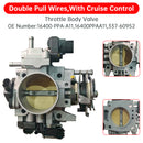 Double Pull Wires Throttle Body 16400-PPA-A11 For Honda CR-V 2.4L 2003-2005-3