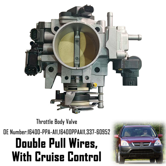 Double Pull Wires Throttle Body 16400-PPA-A11 For Honda CR-V 2.4L 2003-2005