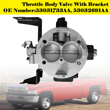 Throttle Body 53031733AA For Dodge Ram 1500 2500 3500 Dakota Durango V8 98-03 - 0
