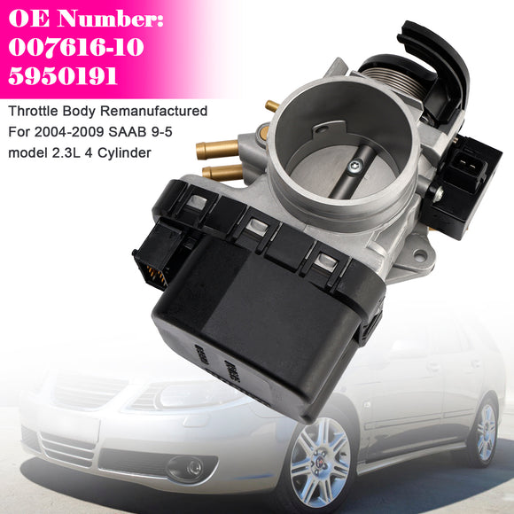 Throttle Body 5950191 00761610 For Saab 9-5 model 2.3L 4 Cyl 2004-2009