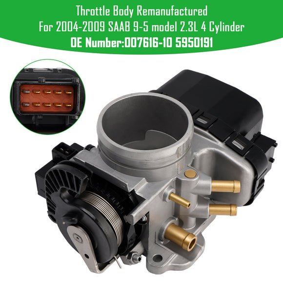 Throttle Body 5950191 00761610 For Saab 9-5 model 2.3L 4 Cyl 2004-2009