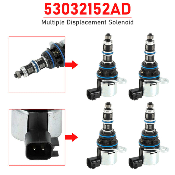4x Multiple Displacement Solenoid 53032152AD for Jeep Chrysler 300C 5.7L