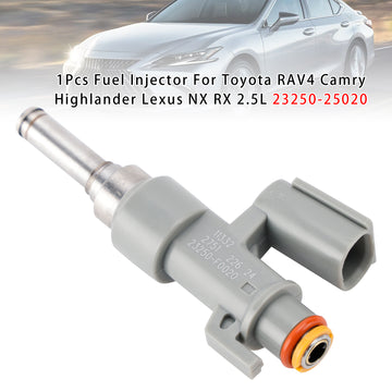 1Pcs Fuel Injector For Toyota RAV4 Camry Highlander Lexus NX RX 2.5L 23250-25020 - 0