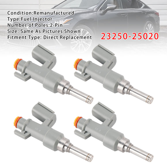 4Pcs Fuel Injector For Toyota RAV4 Camry Highlander Lexus NX RX 2.5L 23250-25020