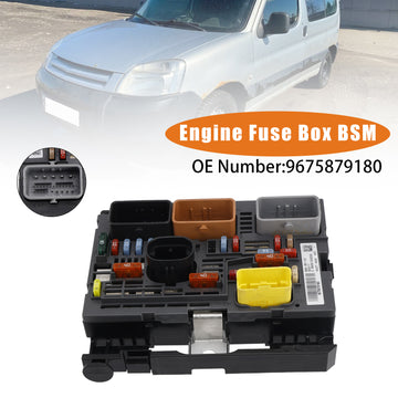 Engine Fuse Box BSM 9675879180 For Peugeot Partner Citroen Berlingo - 0