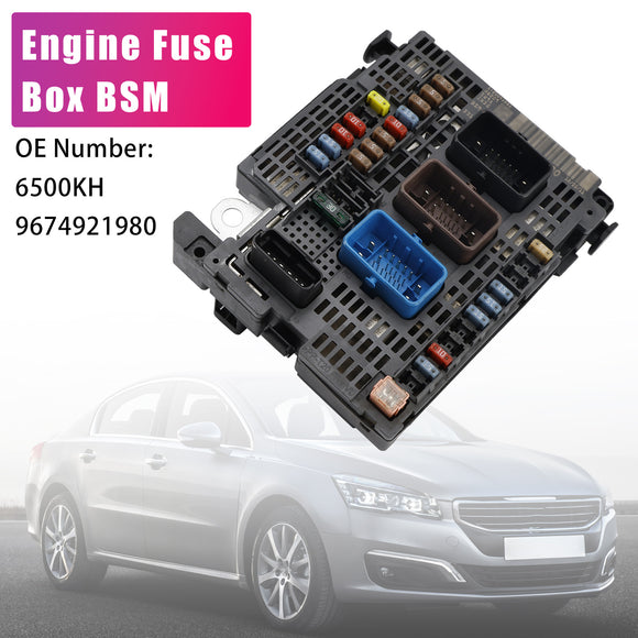 Peugeot 508 Citroen Engine BSM Control Unit Fuse Box 6500KH 9674921980 Generic