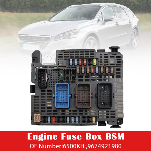 Peugeot 508 Citroen Engine BSM Control Unit Fuse Box 6500KH 9674921980 Generic