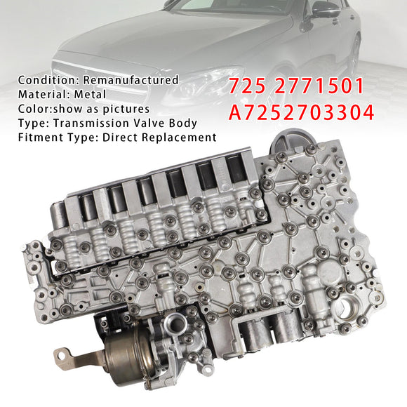 725 2771501 A7252703304 Transmission Valve Body For Mercedes Benz