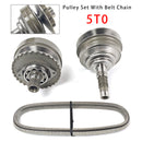 Automatic Transmission Pulley Assembly With Belt Chain For HONDA 5T0 Gearbox-3