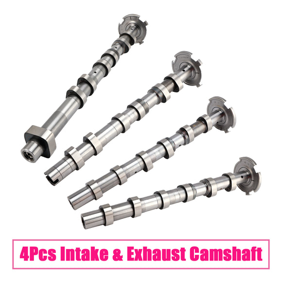 4Pcs Intake & Exhaust Camshaft for Mercedes-Benz C400 C43 AMG E400 E43 AMG