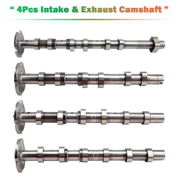 4Pcs Intake & Exhaust Camshaft for Mercedes-Benz C400 C43 AMG E400 E43 AMG