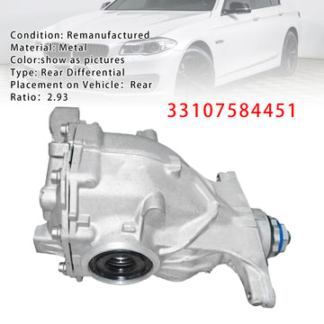 Rear Axle Differential Assem 2.93 Ratio For BMW 5 SeriesF10 F11 520d 525d Diesel - 0