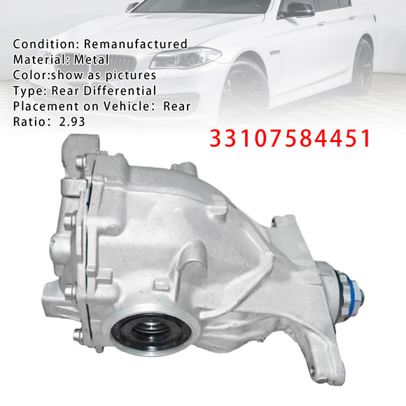 Rear Axle Differential Assem 2.93 Ratio For BMW 5 SeriesF10 F11 520d 525d Diesel