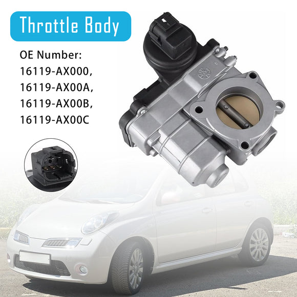 Throttle Body 16119-AX000 For Nissan Micra III (K12) Note 2003-2012