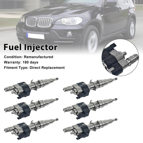 6PCS Fuel Injector 13537585261-12 Fit BMW N54 N63 335 535 550 750 X5 X6