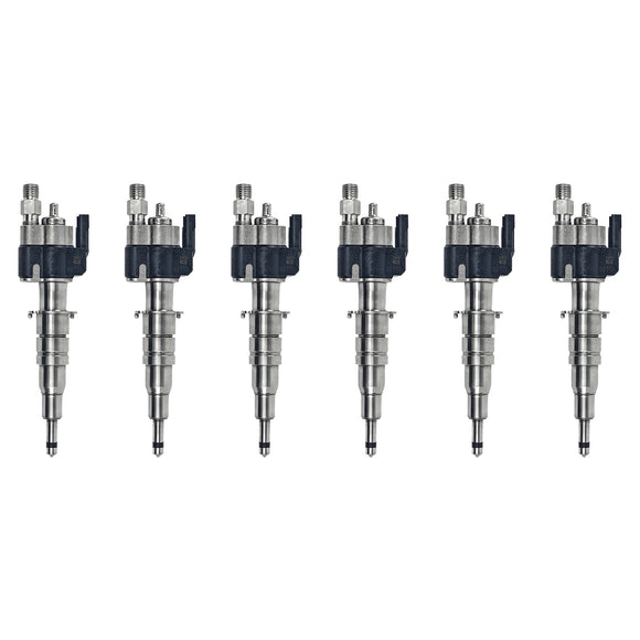 6PCS Fuel Injector 13537585261-12 Fit BMW N54 N63 335 535 550 750 X5 X6