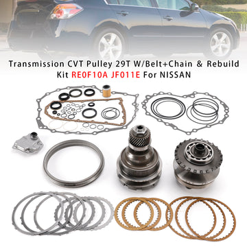 Transmission CVT Pulley 29T W/Belt+Chain ???Rebuild Kit RE0F10A JF011E For NISSAN - 0