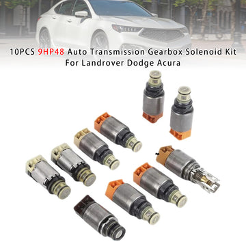 10PCS 9HP48 Auto Transmission Gearbox Solenoid Kit For Landrover Dodge Acura - 0
