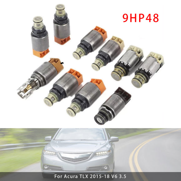 10PCS 9HP48 Auto Transmission Gearbox Solenoid Kit For Landrover Dodge Acura