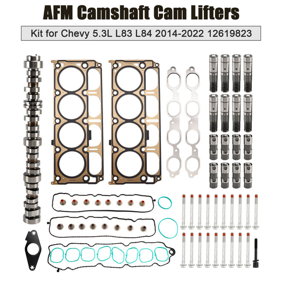 AFM Camshaft Cam Lifters Kit for Chevy 5.3L L82 L83 L84 L8B 2014-2022 12619823