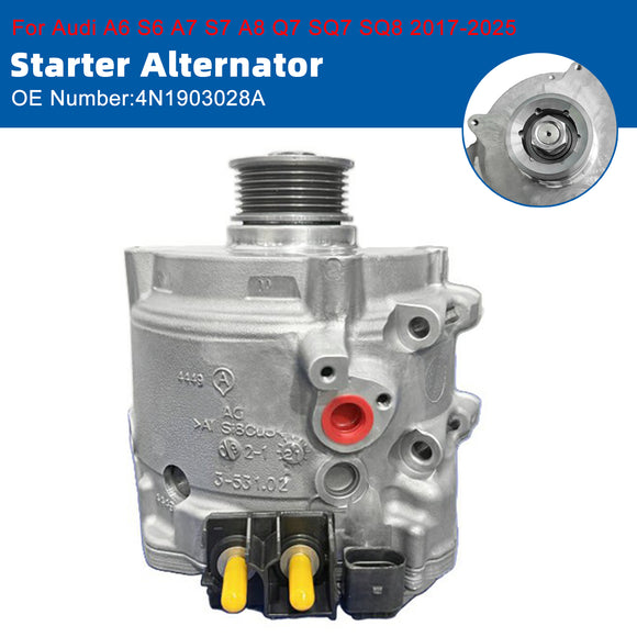 Diesel Starter Alternator 4N1903028A 48V For Audi A6 S6 A7 S7 A8 Q7 17-25