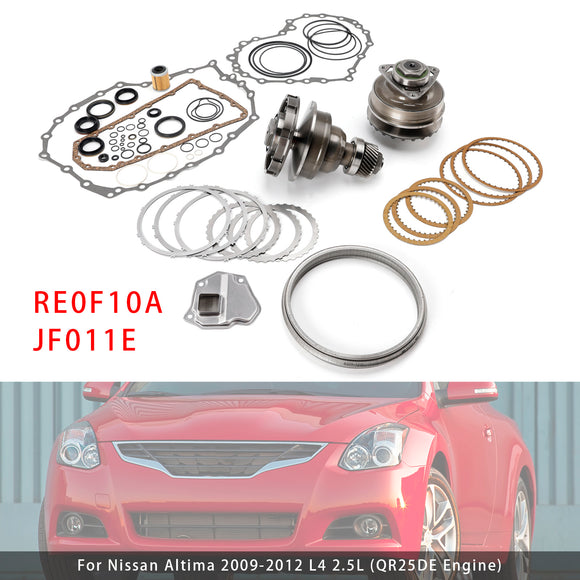 Transmission CVT Pulley 28T W/Belt+Chain & Rebuild Kit RE0F10A JF011E For Nissan