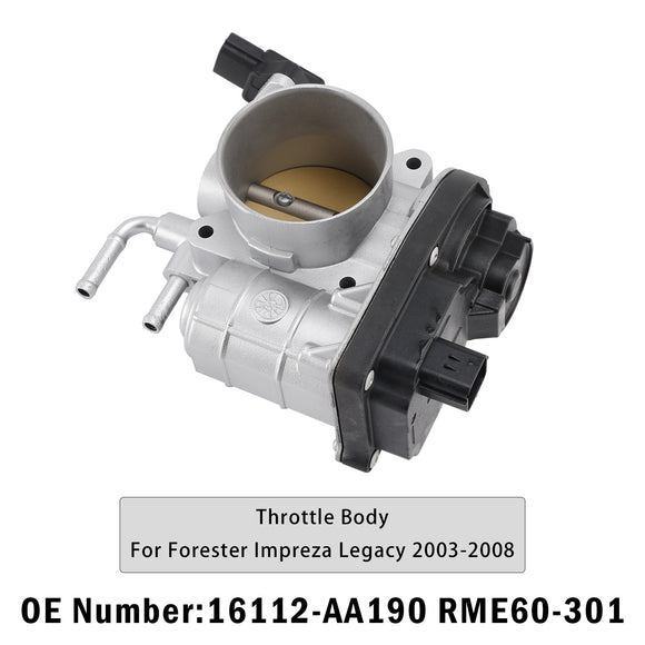 Throttle Body 16112-AA190 RME60-301 For Subaru Forester Impreza Legacy 2003-2008