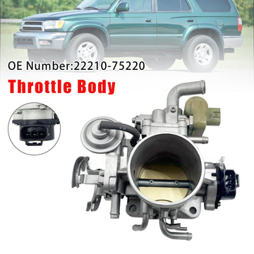 22210-75220 Throttle Body For Toyota Tacoma 4Runner T100 2.4L 2.7L 1997-2000 - 0