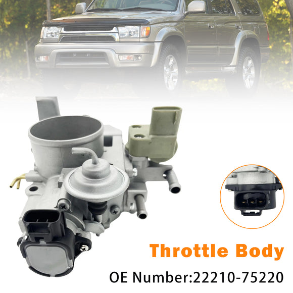 22210-75220 Throttle Body For Toyota Tacoma 4Runner T100 2.4L 2.7L 1997-2000