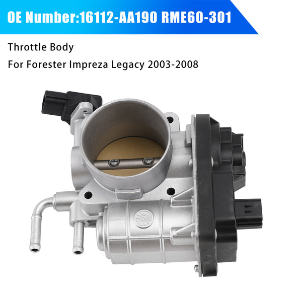 Throttle Body 16112-AA190 RME60-301 For Subaru Forester Impreza Legacy 2003-2008