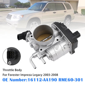 Throttle Body 16112-AA190 RME60-301 For Subaru Forester Impreza Legacy 2003-2008