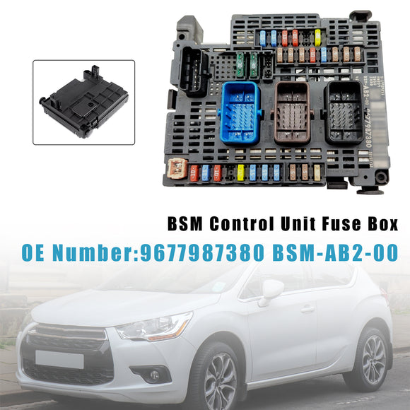 BSM Control Unit Fuse Box 9677987380 BSM-AB2-00 For Citroën C4 II DS4 2011-