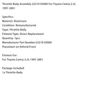 Throttle Body Assembly 22210-03060 For Toyota Camry 2.2L 1997-2001-10