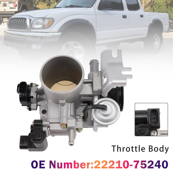 Throttle Body 22210-75240 For Toyota Tacoma 4Runner 2.4L 2.7L 2004-2004