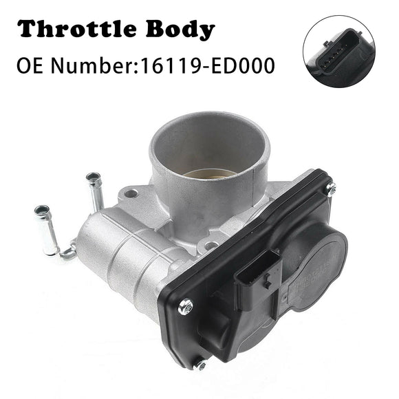 Throttle Body 16119-ED000 For Nissan Qashqai+2 I Tiida C11 Micra K12 Tiida SC11 1.6