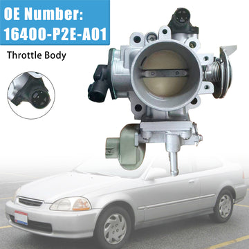 Throttle Body Assembly 16400-P2E-A01 For Honda Civic LX DX 1997-2000 - 0