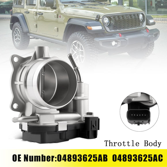 Throttle Body 04893625AB For Jeep Wrangler 18-25 Cherokee 21-23 Alfa Romeo Tonale