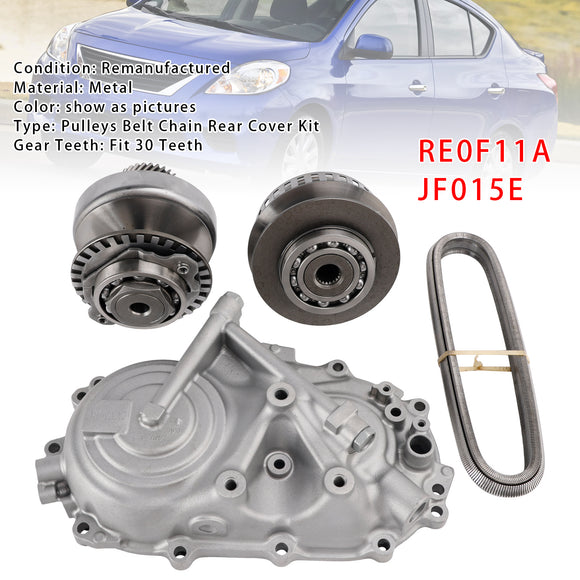 RE0F11A JF015E Pulleys Belt Chain Rear Cover Kit 30 Teeth For CVT Nissan 09-2018